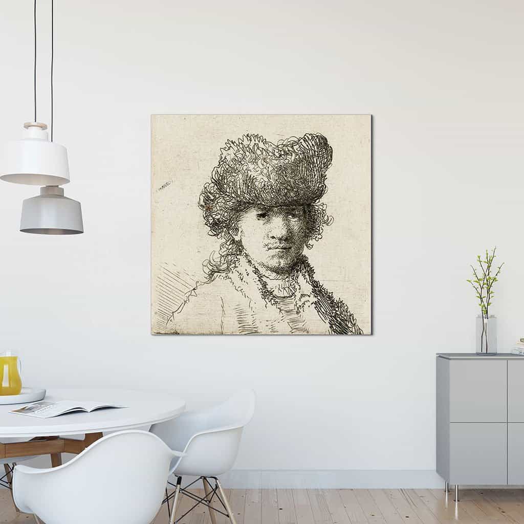 Zelfportret met bontmuts (Rembrandt)