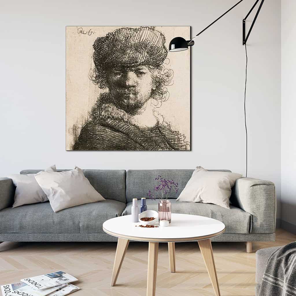Zelfportret in een bontmuts (Rembrandt)