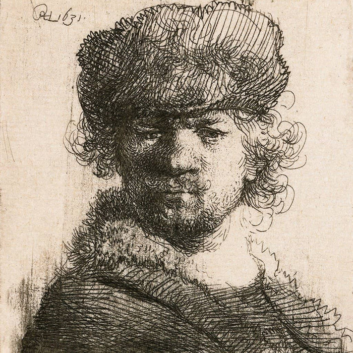 Zelfportret in een bontmuts (Rembrandt)