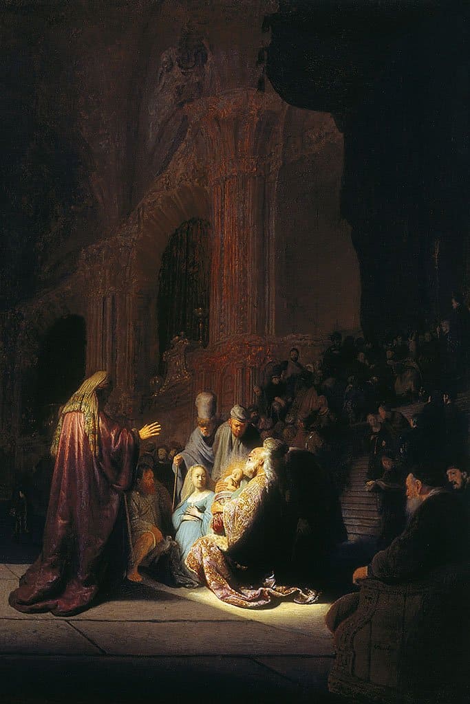 Het lied van Simeon van lof (Rembrandt)