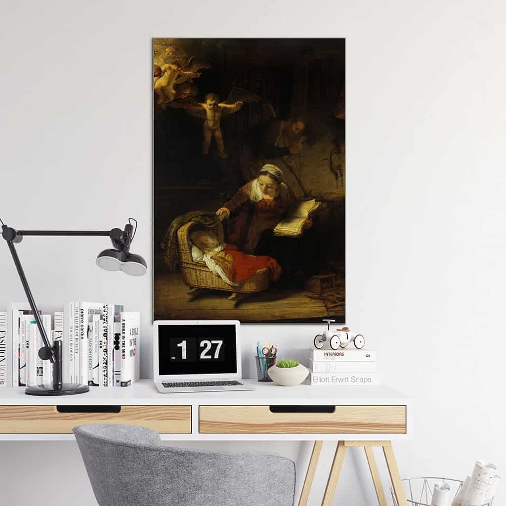 De Heilige familie met engelen (Rembrandt)
