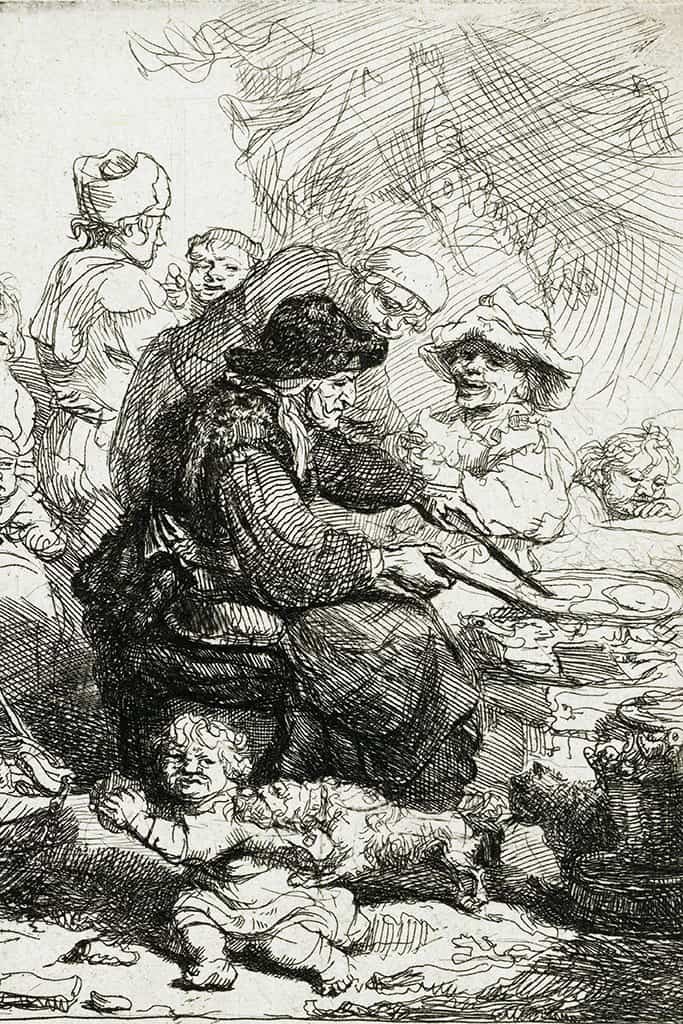 De pannenkoekenbalster - Rembrandt