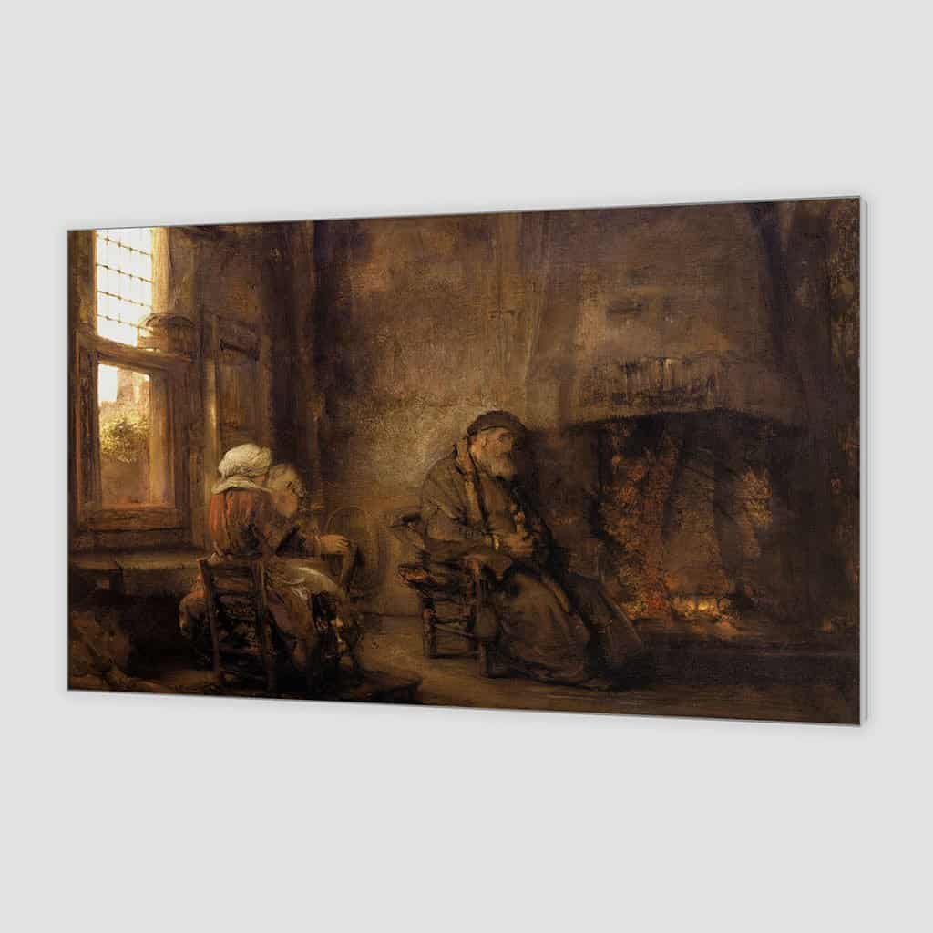 Tobit en Anna met het bokje - Rembrandt