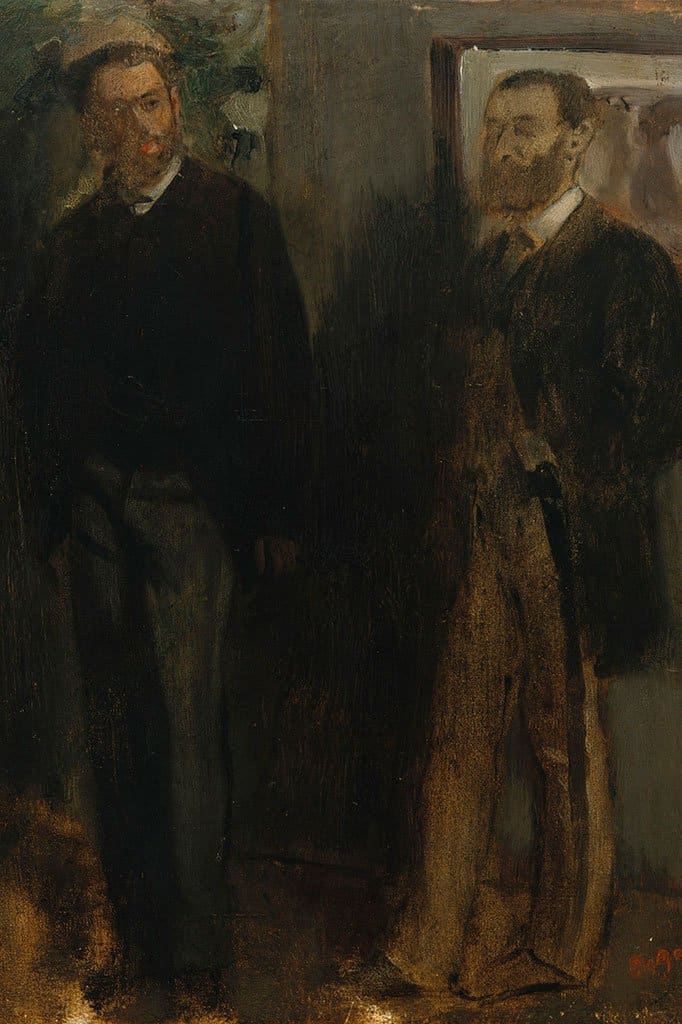 Twee mannen - Edgar Degas