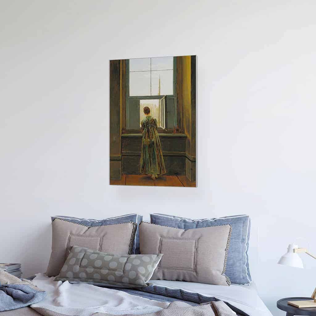 Vrouw aan het raam - Caspar David Friedrich