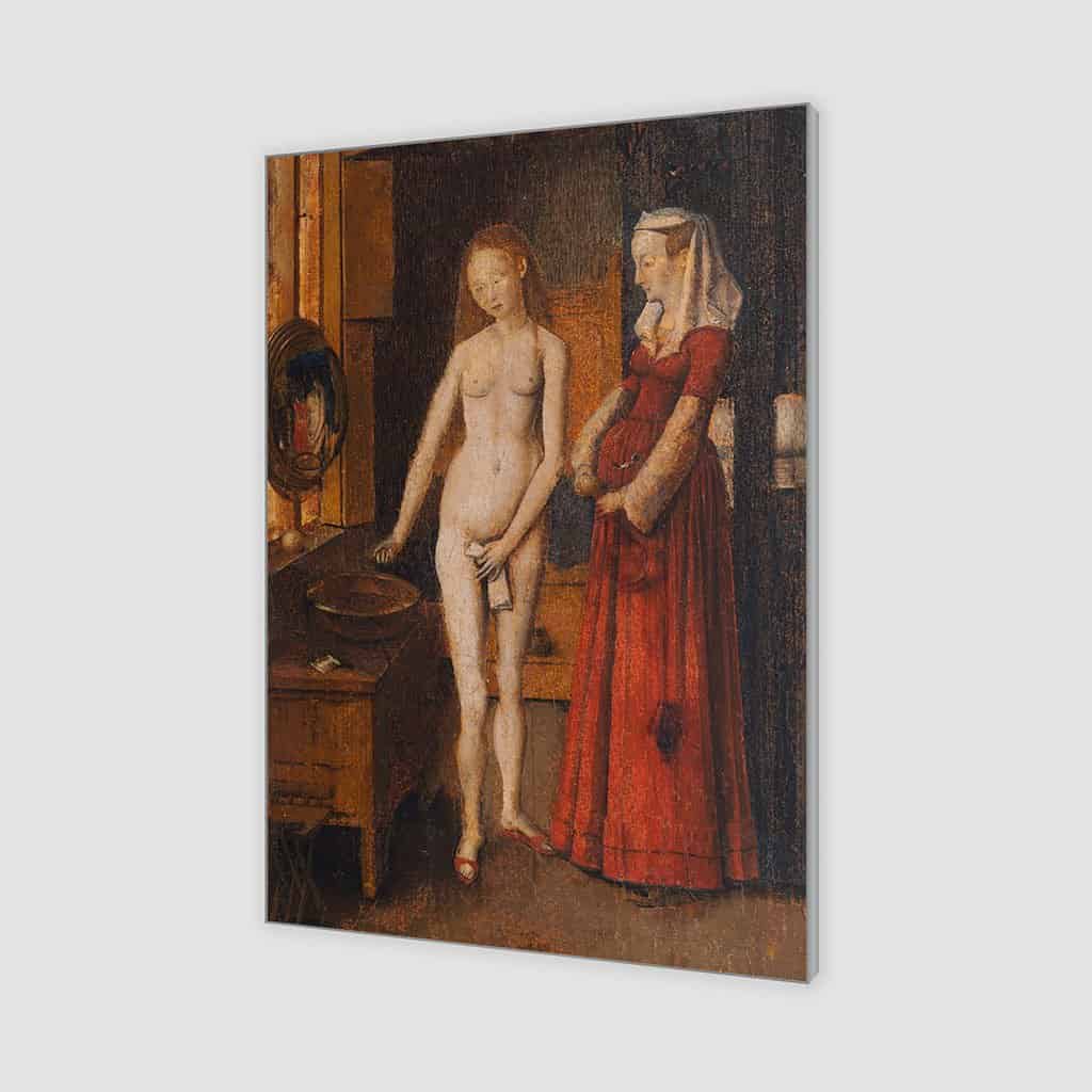 Vrouw bij haar toilet (Jan van Eyck)