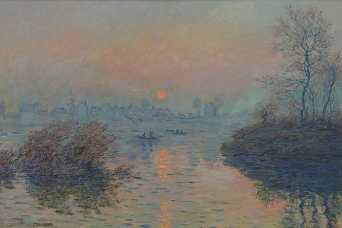 Zonsondergang op de Seine bij Lavacourt - Claude Monet