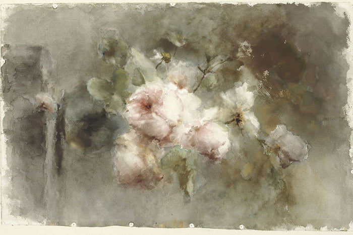 Een vaas met rozen (Margaretha Roosen)