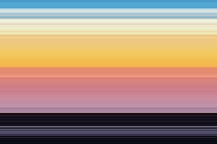 Zonsondergang abstract landschap