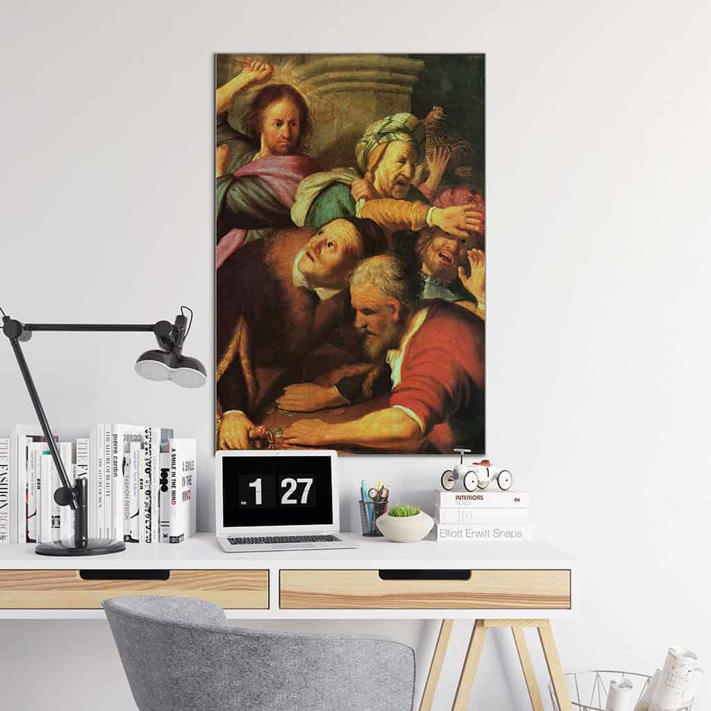 Christus die de geldwisselaars van de Tempel (Rembrandt)