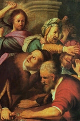Christus die de geldwisselaars van de Tempel (Rembrandt)