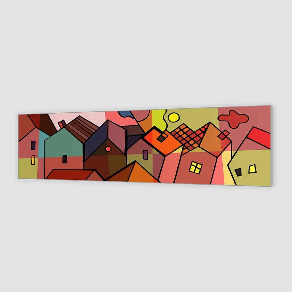 Kubisme Kleurrijke Huizen