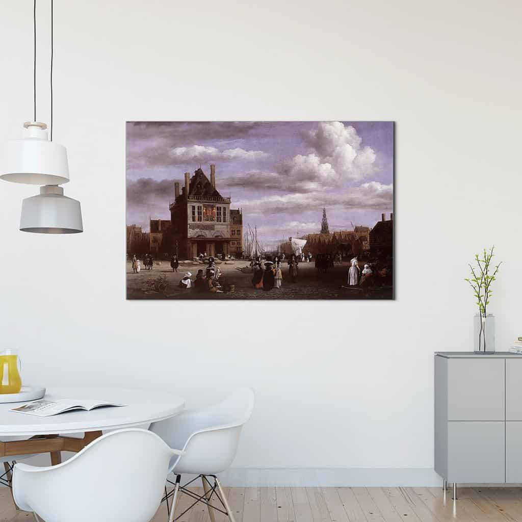 Dam in Amsterdam (Jacob Van Ruisdael)