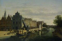 De Waag en Crane op het Spaarne (Gerrit Adriaensz Berckheyde)