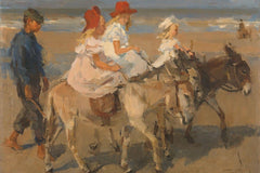 Ezeltocht langs het strand (Isaac Lazarus Israëls)