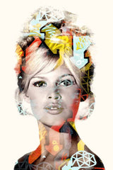 Brigitte Bardot met graffiti