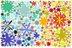 Flower Pattern on white
