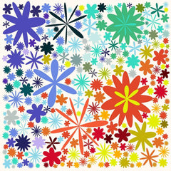 Flower Pattern on white