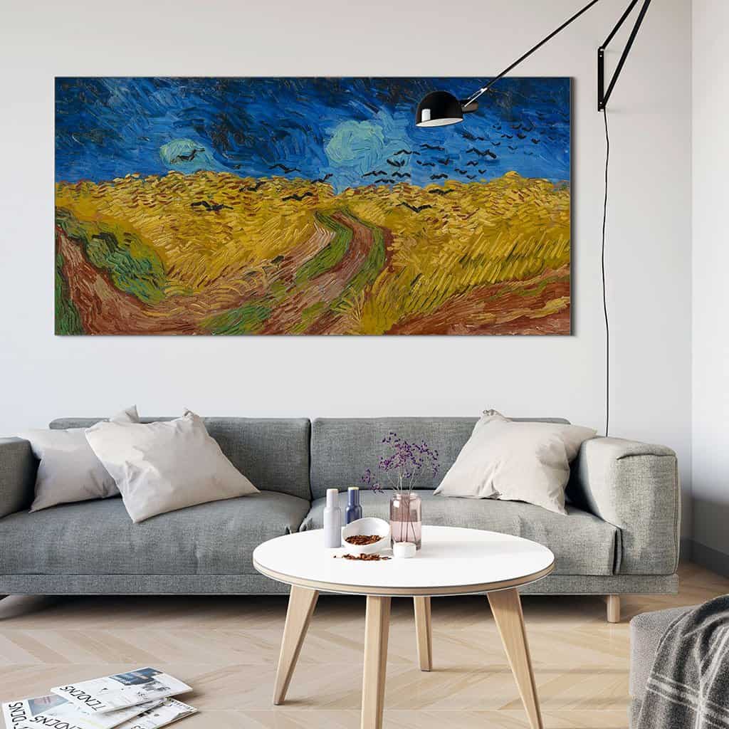 Korenveld met kraaien (Van Gogh)