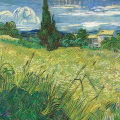Groen korenveld met cipres (Vincent van Gogh)