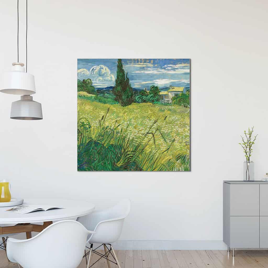 Groen korenveld met cipres (Vincent van Gogh)