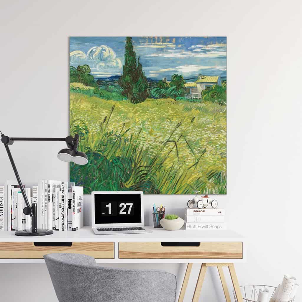 Groen korenveld met cipres (Vincent van Gogh)
