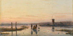 IJsscène met molen (Andreas Schelfhout)
