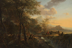 Italiaans landschap met een tekenaar - Jan Both