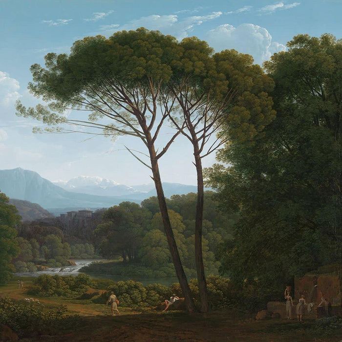 Italiaans landschap met dennen - Hendrik Voogd