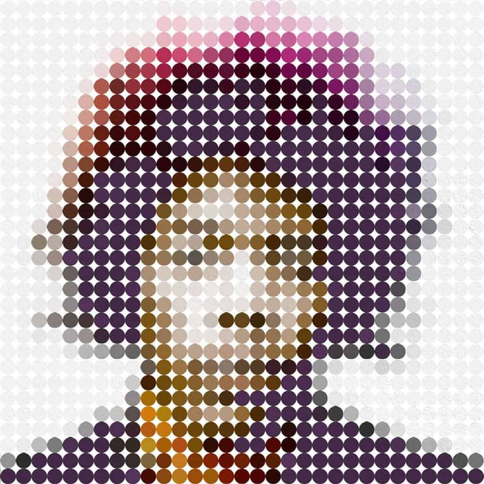 Jimi Hendrix stippen portret