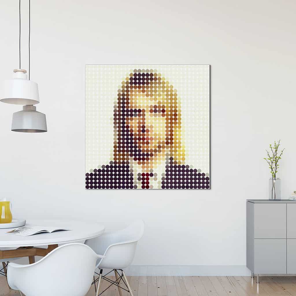 Kurt Cobain stippen portret
