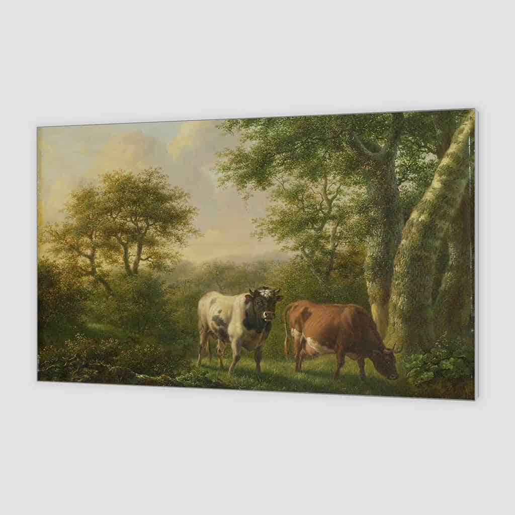 Landschap met vee - Adolf Karel Maximilian Engel