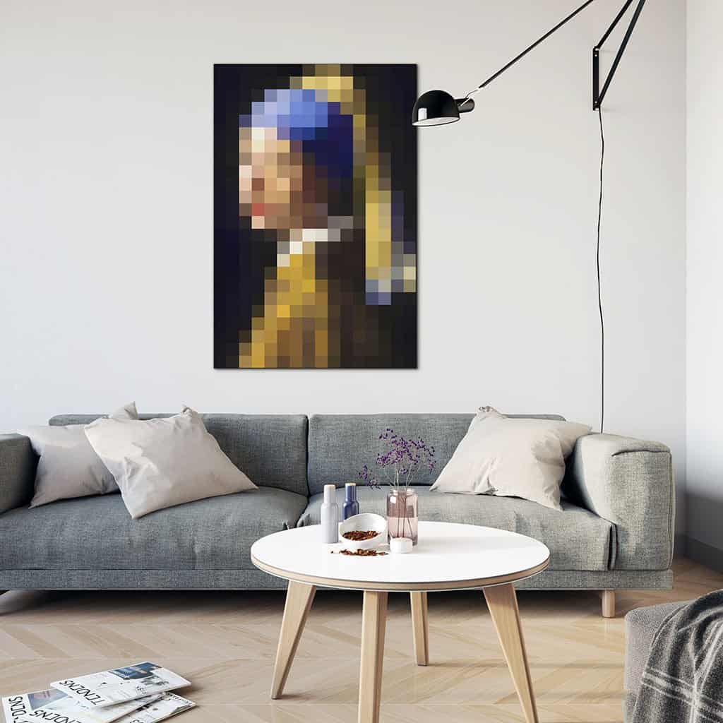 Meisjesparel Met Parel - Pixel Art