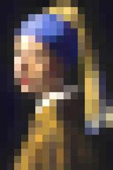 Meisjesparel Met Parel - Pixel Art