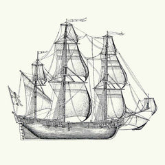 Oude scheepstekening