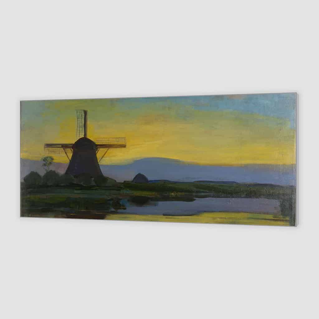 Oostzijdse Molen bij nacht (Piet Mondriaan)