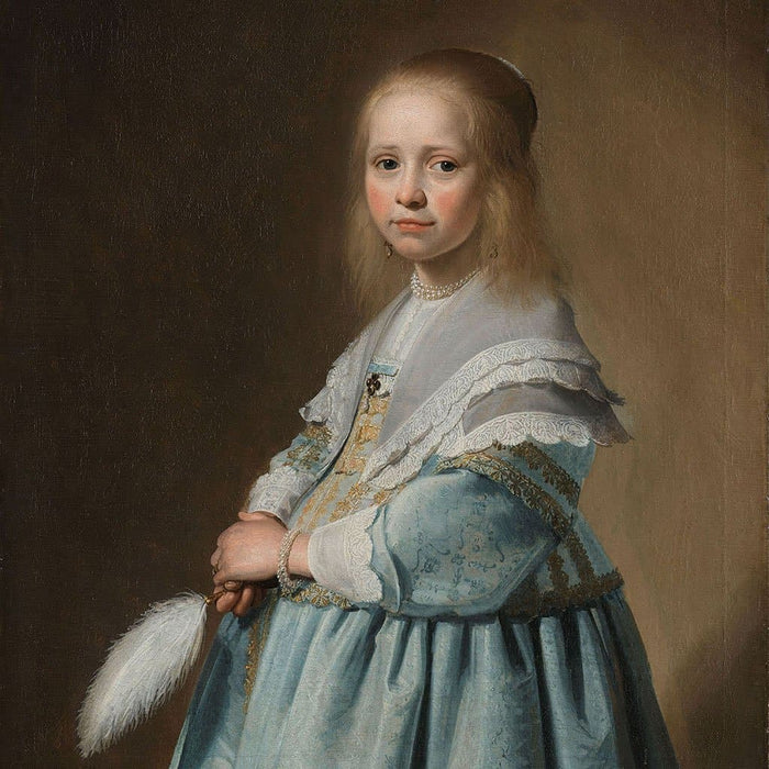 Portret van een meisje in het blauw (Johannes Cornelisz Verspronck)