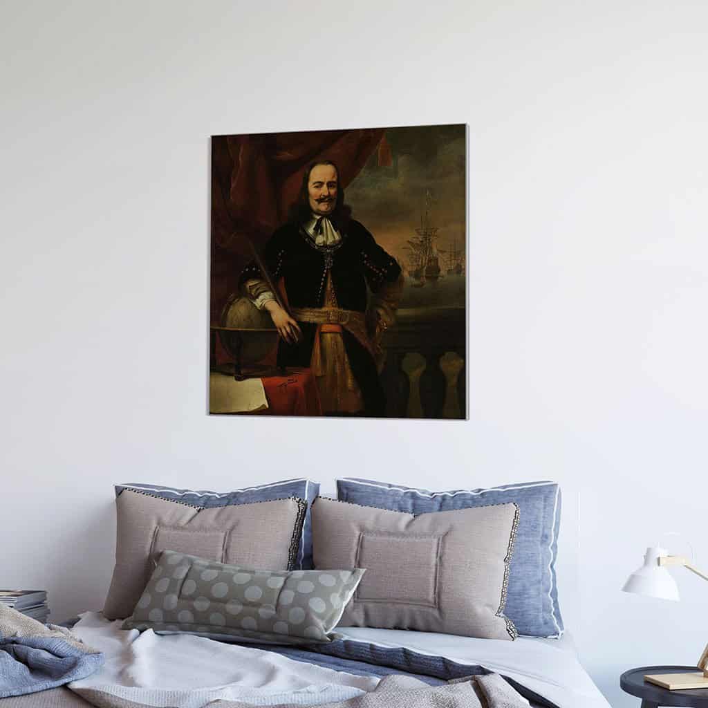 Portret van Michiel de Ruyter als luitenant-admiraal (Ferdinand Bol)
