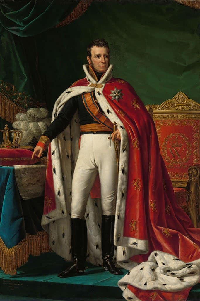 Portret van Willem I, koning der Nederlanden - Joseph Paelinck