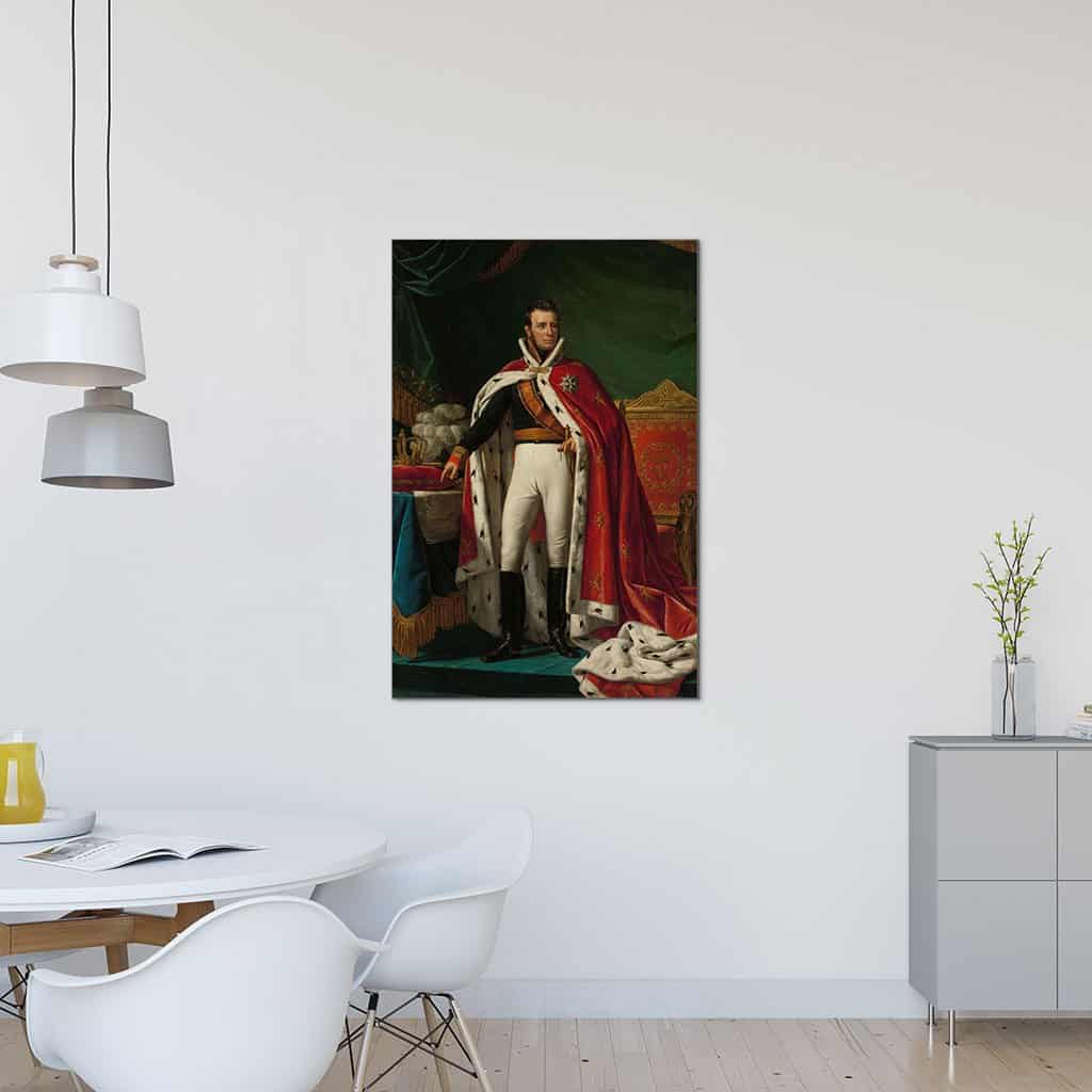 Portret van Willem I, koning der Nederlanden - Joseph Paelinck