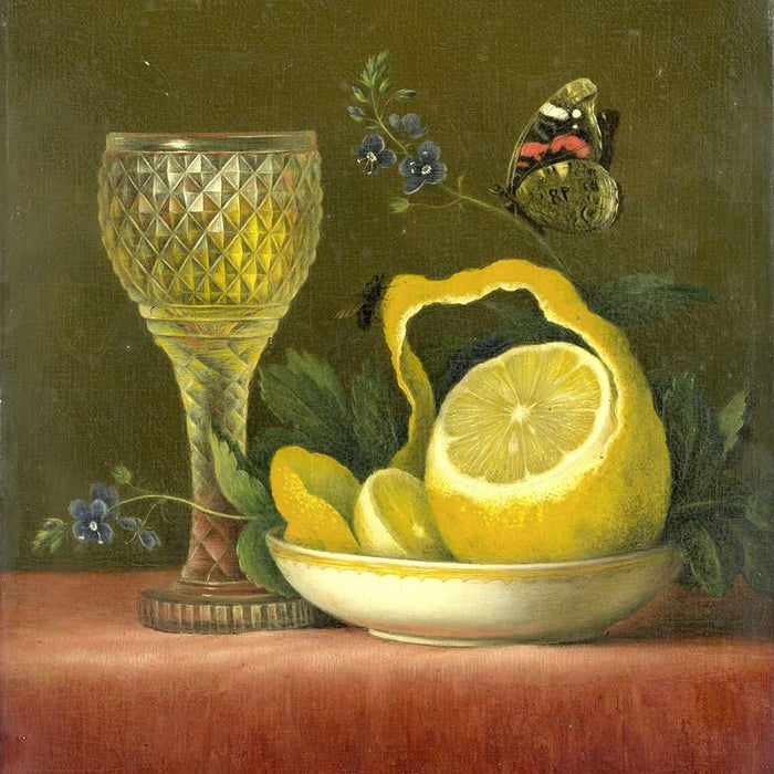 Stilleven met citroen en geslepen glas (Maria Margaretha Van Os)