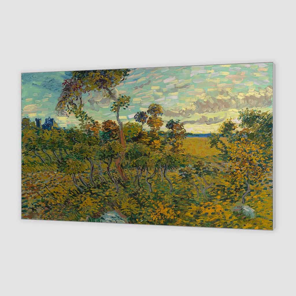 Zonsondergang bij Montmajour (Vincent Van Gogh)