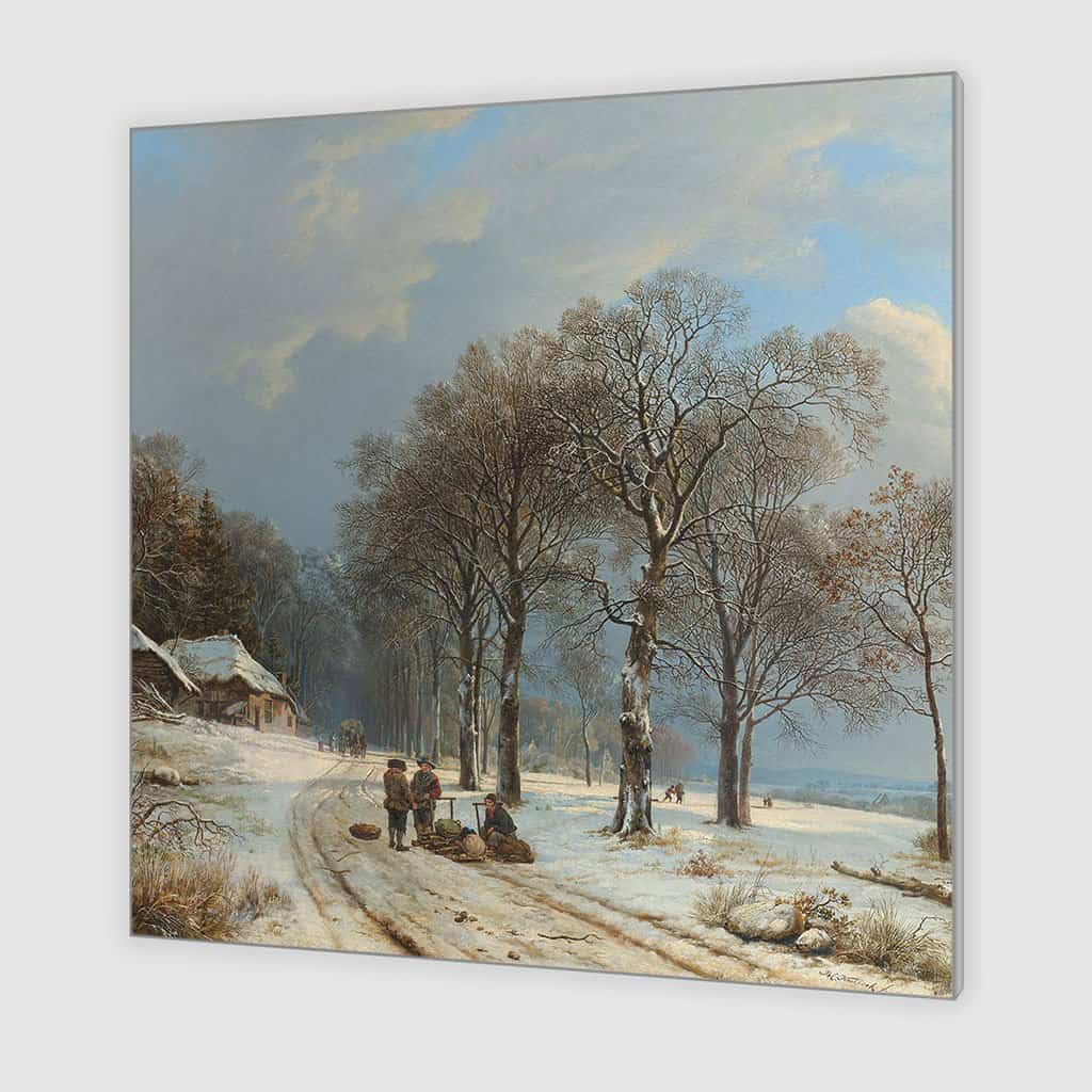 Winter landschap (Barend Cornelis Koekoek)