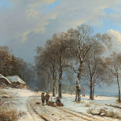 Winter landschap (Barend Cornelis Koekoek)