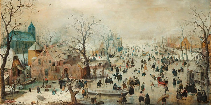 Winter landschap met schaatsers (Hendrik Avercamp)